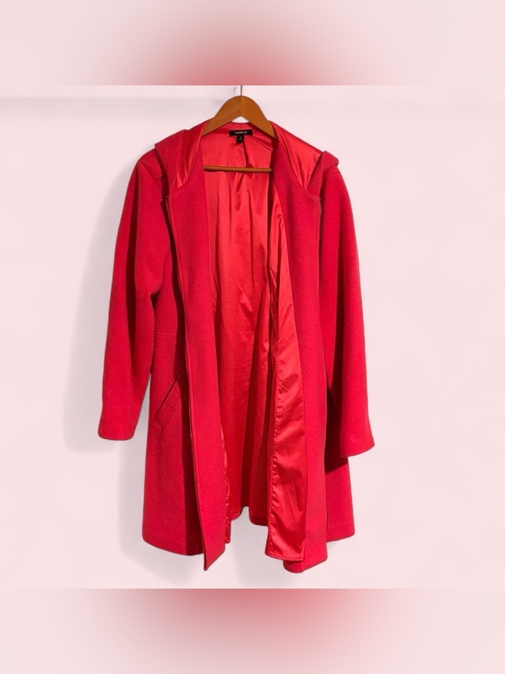 Torrid pink hooded coat 3X